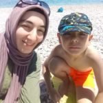 Mehtap Karpuzcu with her son