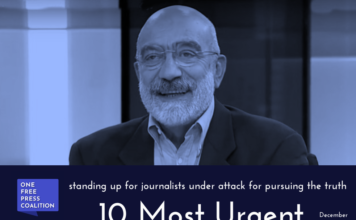 Turkish journalist Ahmet Altan tops ‘10 Most Urgent’ list of press freedom cases