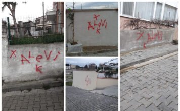 Alevi houses marked with red paint sparks fear among residents