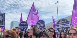 Hundreds demonstrate in Turkey as groups fight for women’s rights in court