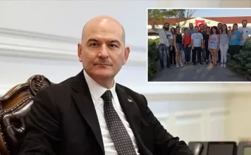 Turkish interior minister targets teacher who was beaten by police during demonstration