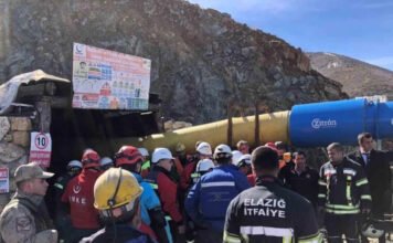 4 workers rescued after chrome mine collapses in eastern Turkey