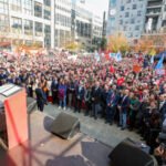 CHP chairman warns European leaders against ‘trading democracy’ at Brussels rally