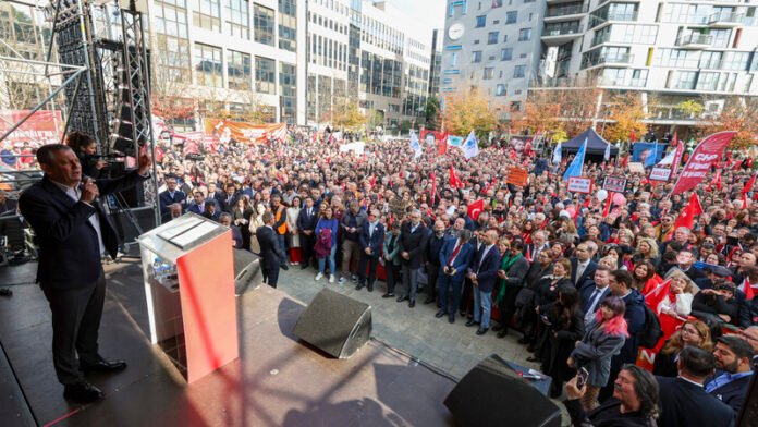 CHP GENEL BAŞKANI ÖZGÜR ÖZEL BRÜKSEL’DE