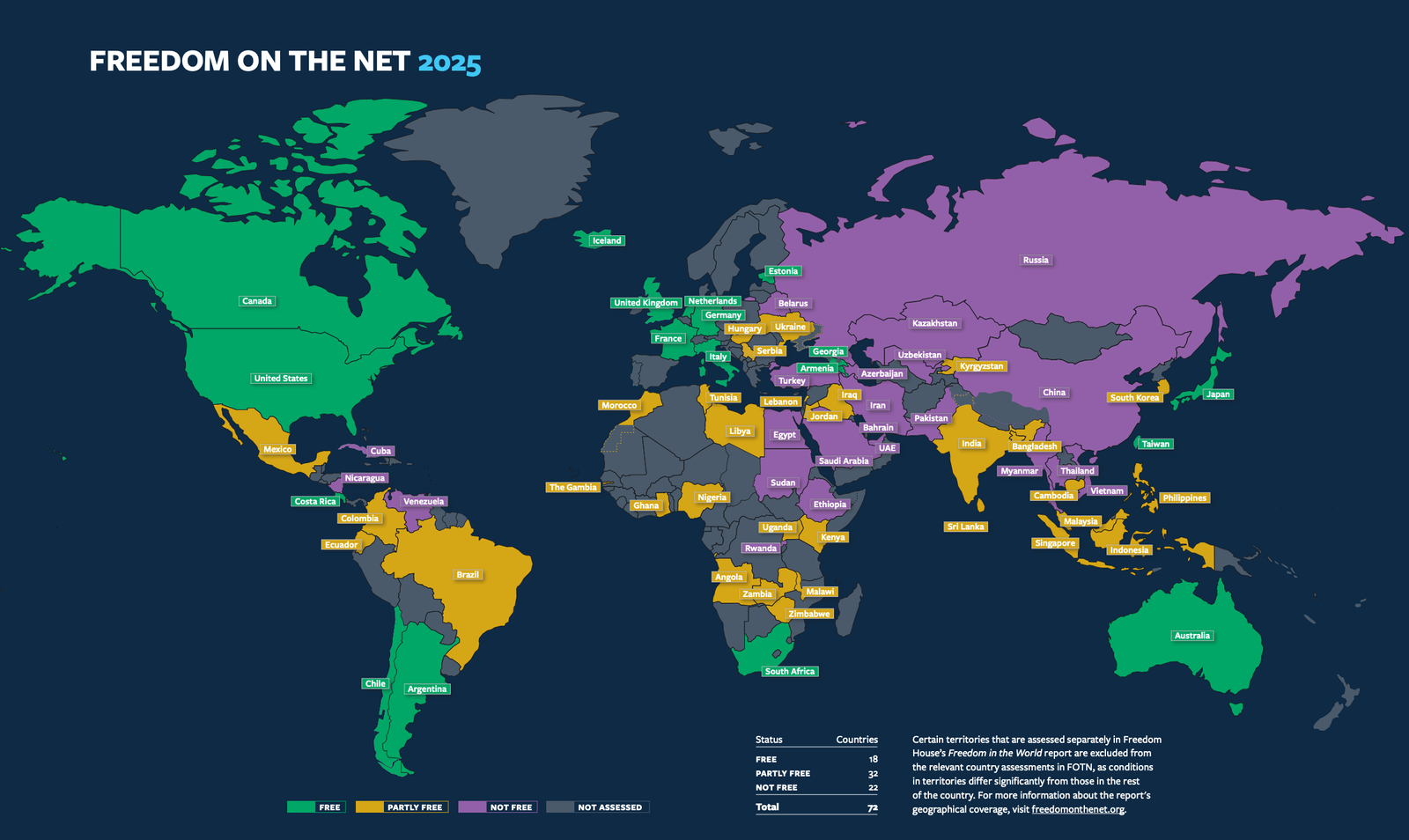 Turkey ranks among world’s worst for internet freedom: Freedom House