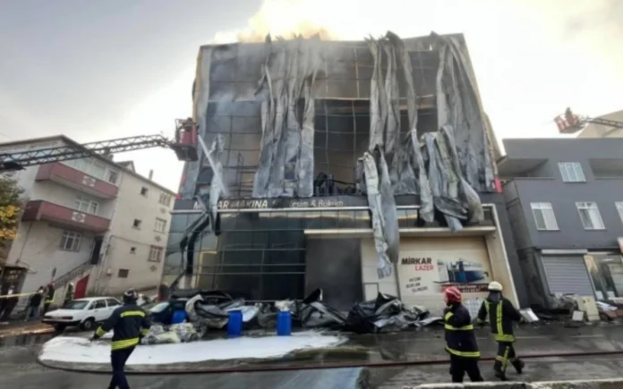 cosmetics factory fire