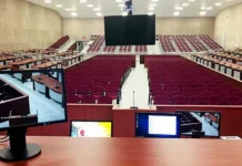 Turkey’s new prison courtroom can accommodate mass trials of hundreds