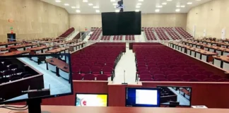 Turkey’s new prison courtroom can accommodate mass trials of hundreds