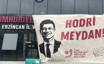 Youth leader of Turkey’s main opposition faces probe over İmamoğlu banner