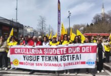 Teachers protest as Turkey buries school shooting victims