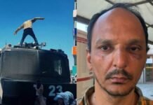 Teacher arrested after climbing onto police water cannon at İzmir CHP protest