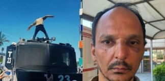 Teacher arrested after climbing onto police water cannon at İzmir CHP protest