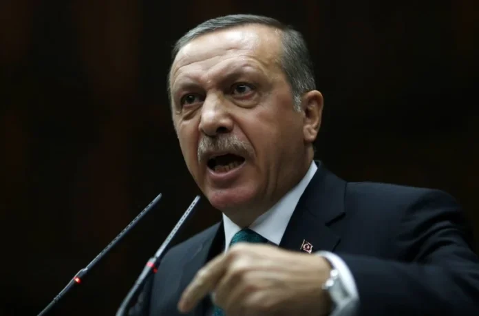 Angry Erdogan